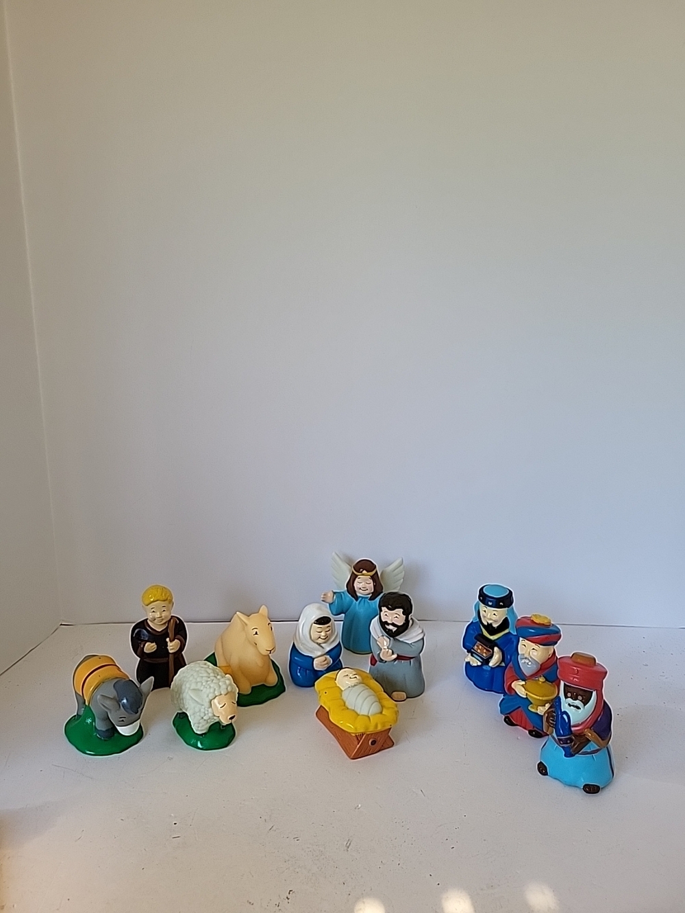 1990s Zany Brainy Vinyl Nativity Playset - 11pc